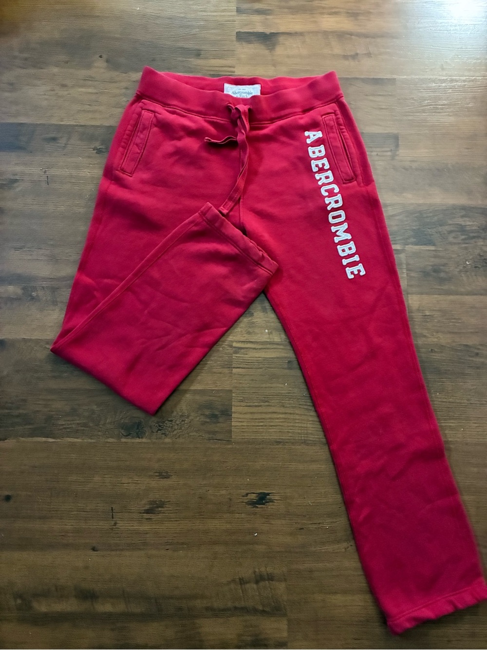 Abercrombie & Fitch Red sweatpants